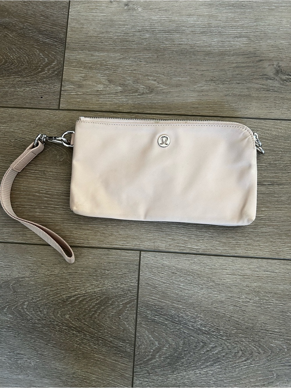 lululemon athletica Blush Pink Wristlet Clutch with Detachable Strap